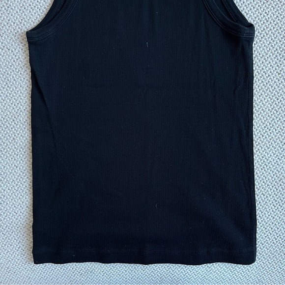 COS Cotton Ribbed Tank (Black, M) - Picture 3 of 5